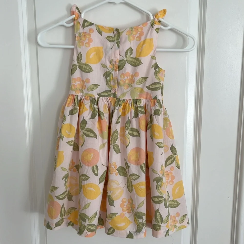 OshKosh B’gosh Lemon and Orange Dress Size 4T 100% cotton